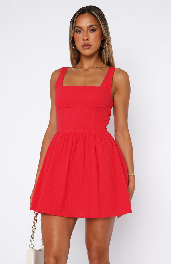 LISIE MINI DRESS - RED