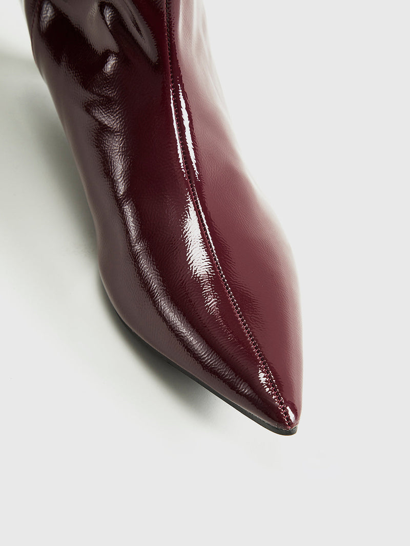 SOLANGE BOOTS - BURGUNDY