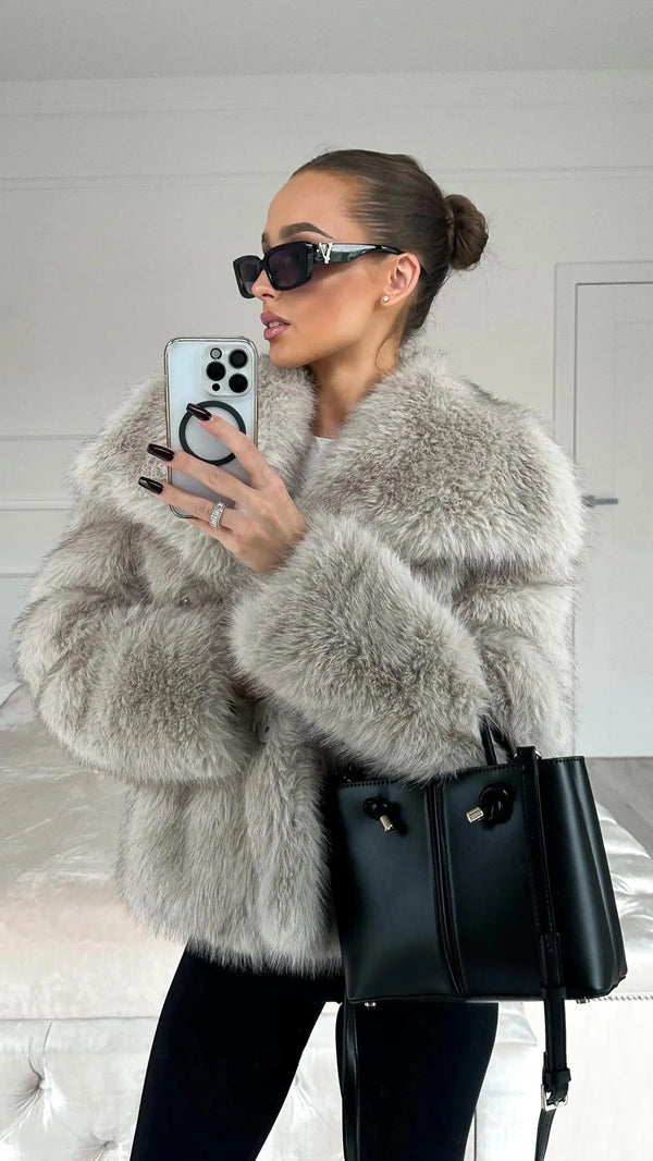 GRACIE FAUX FUR JACKET