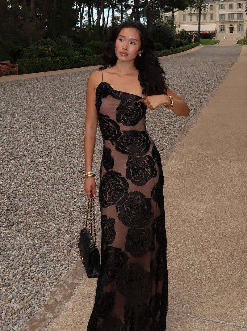 JACQUARD MAXI DRESS