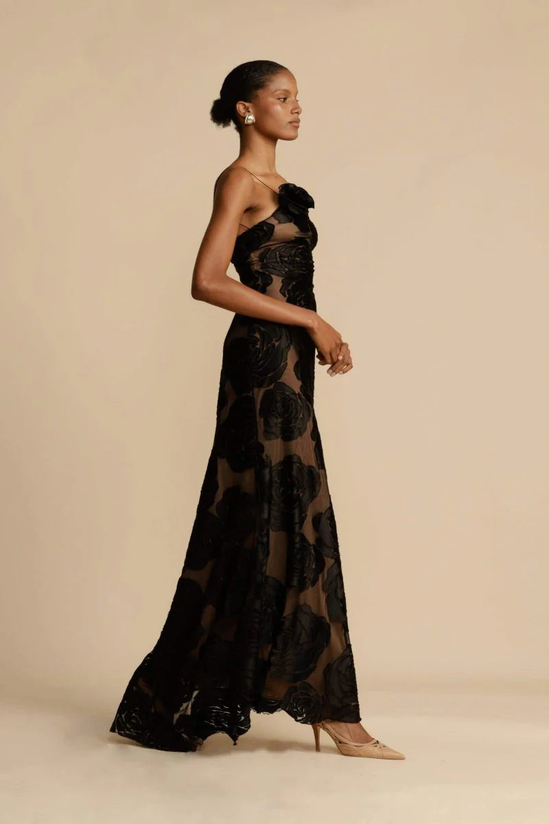 JACQUARD MAXI DRESS