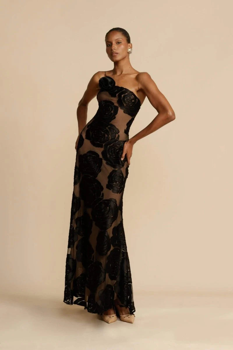 JACQUARD MAXI DRESS